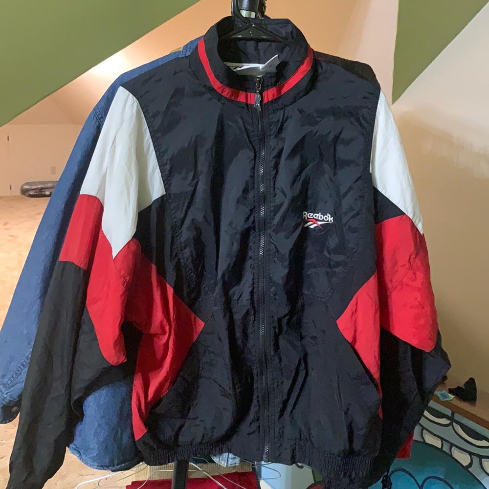 Vintage Reebok windbreaker zip up